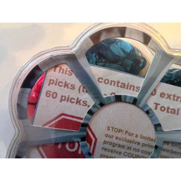 Tanbi Music 60-Count Guitar Picks Set In Flower-Shaped Container UNOPENED - Picture 3 of 6